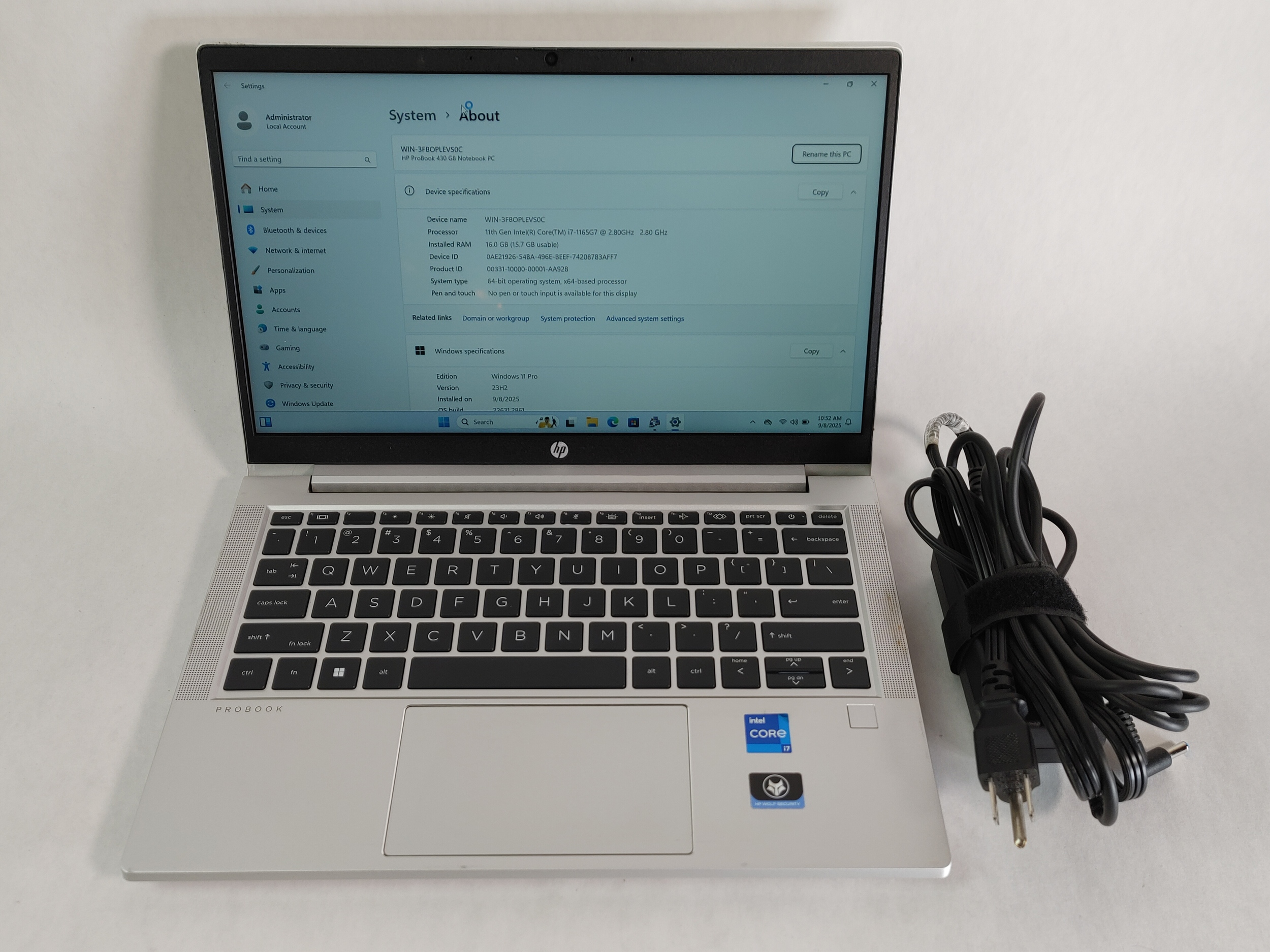 HP ProBook 430 G8 Core i7-1165G7 2.80 GHz 16 GB 512 GB NVMe
